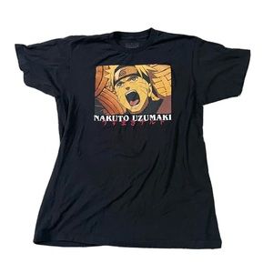 L - Men’s NARUTO Uzumaki Shippuden T shirt Japan Anime Manga Japanime